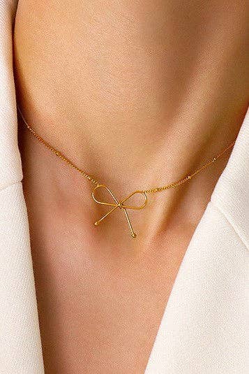 18K Gold Plated Waterproof Stainless Steel Chain Necklace - 7649: S0OX3T7649