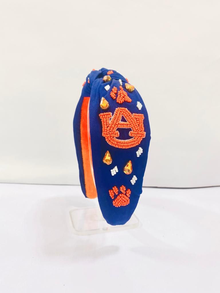 Auburn Beaded Headband