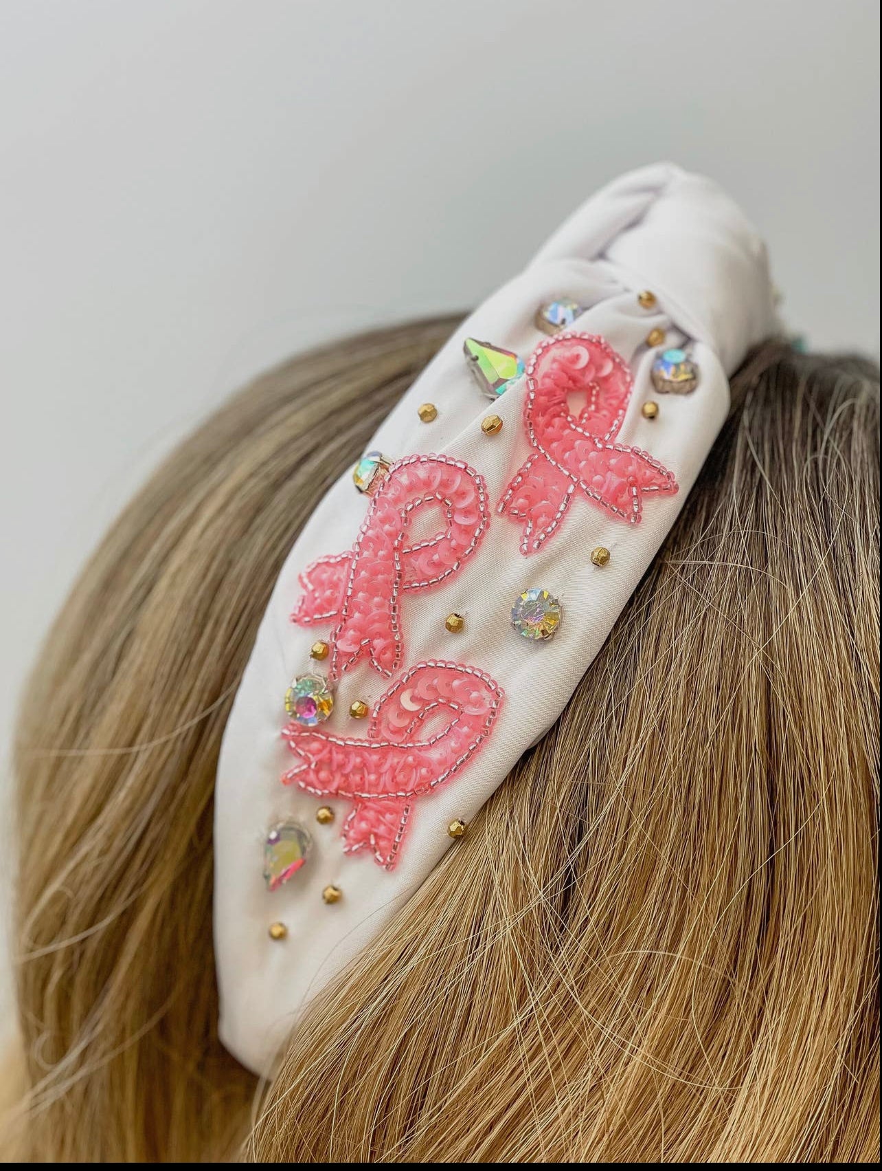 Pink Ribbon Headband