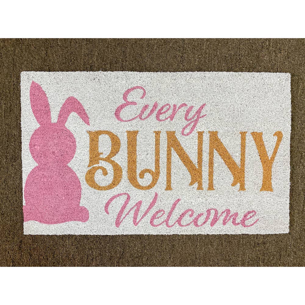 Every Bunny Welcome Coir Doormat