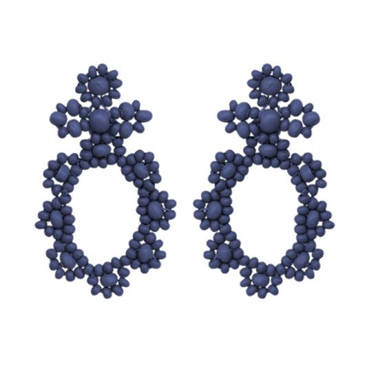 Navy Alice Earrings