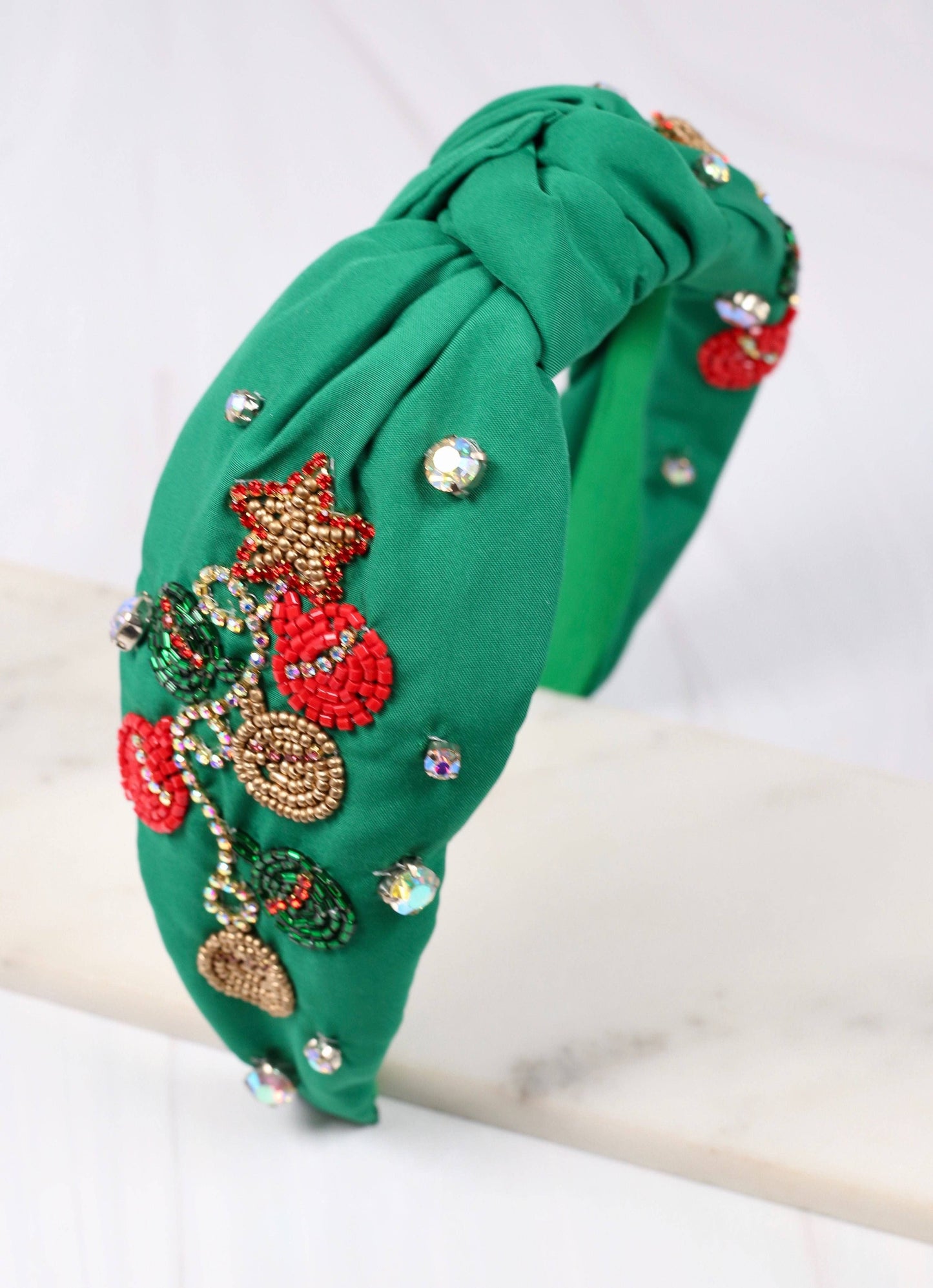 Holiday Ornament Headband GREEN