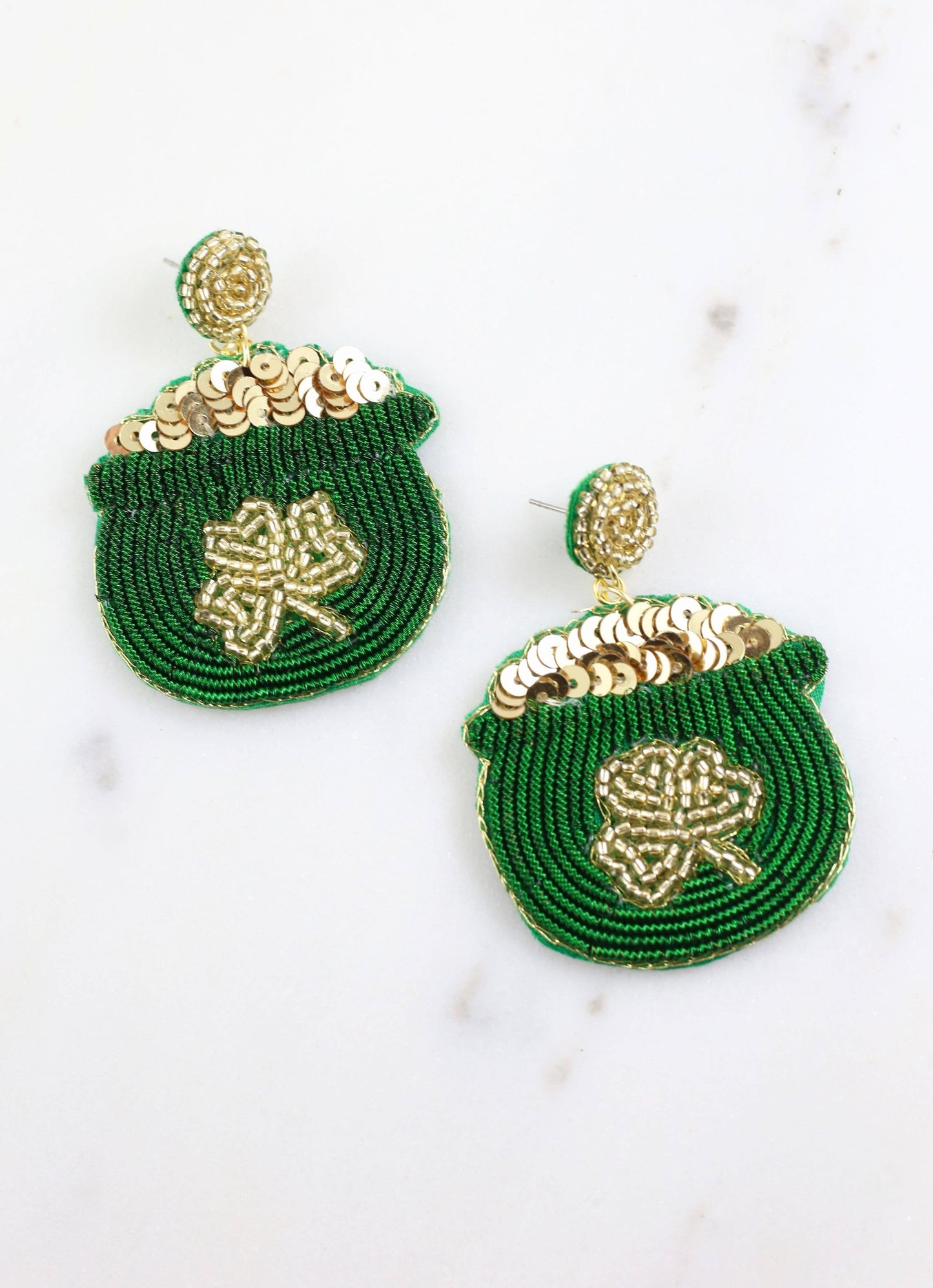 Patrick's Pot of Gold Earrings