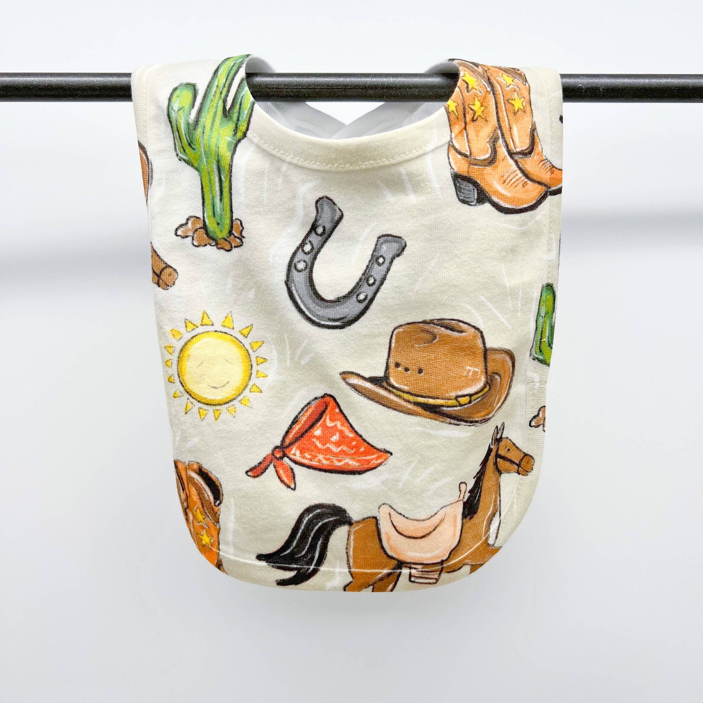 Western Cowboy Baby Bib - Baby Shower Gift New Baby Arrival