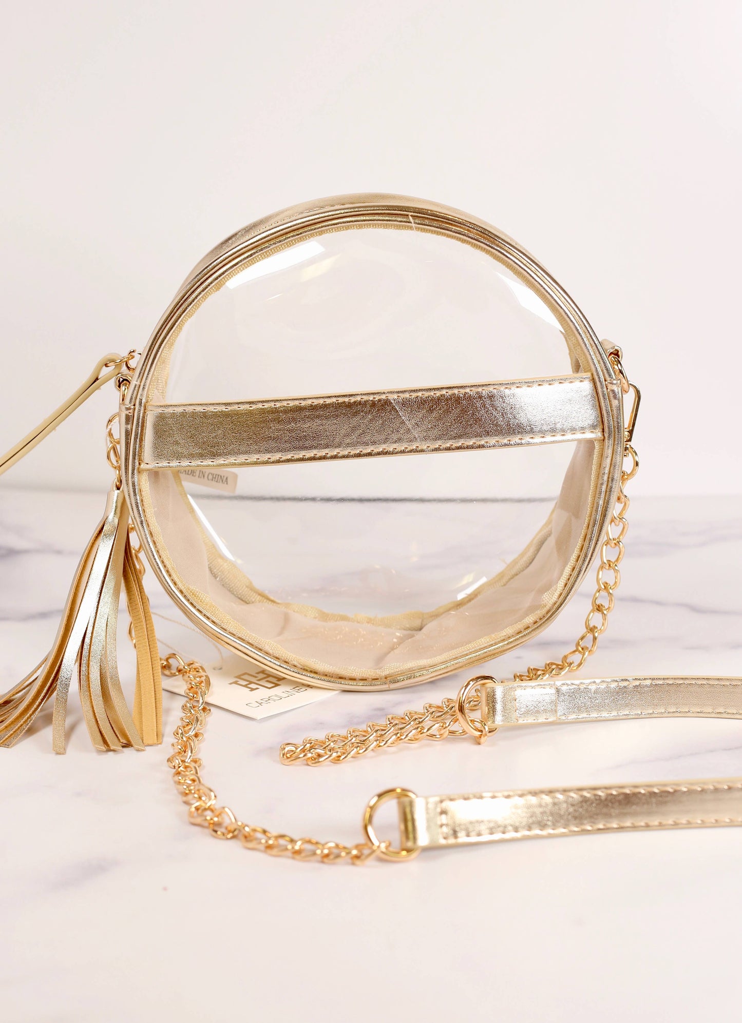 Madison Clear Crossbody GOLD