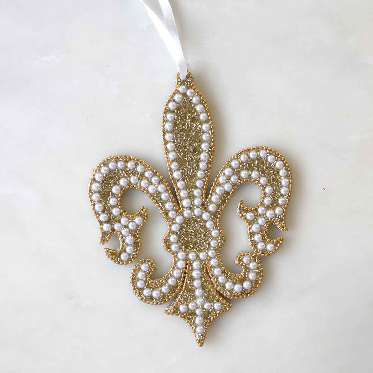 Royal Fleur Ornament Gold 7x5.5