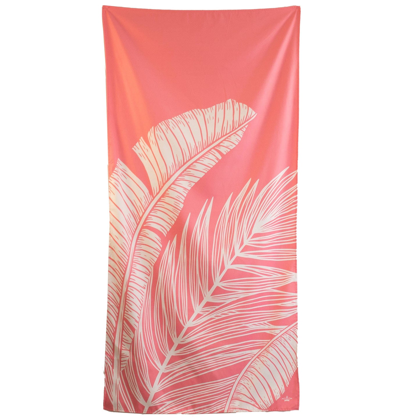Delmare Palm Beach Towel Light Pink/White 34x70