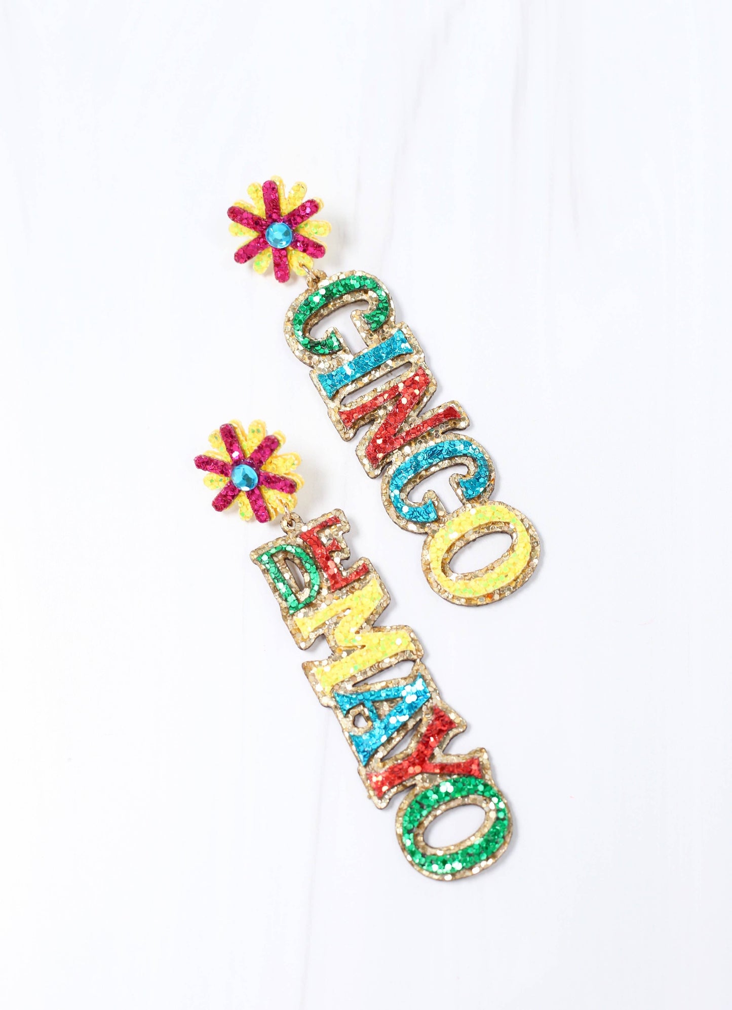 Cinco de Mayo Glittered Earring MULTI
