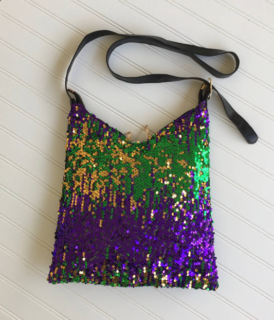 Mardi Gras sequin bag