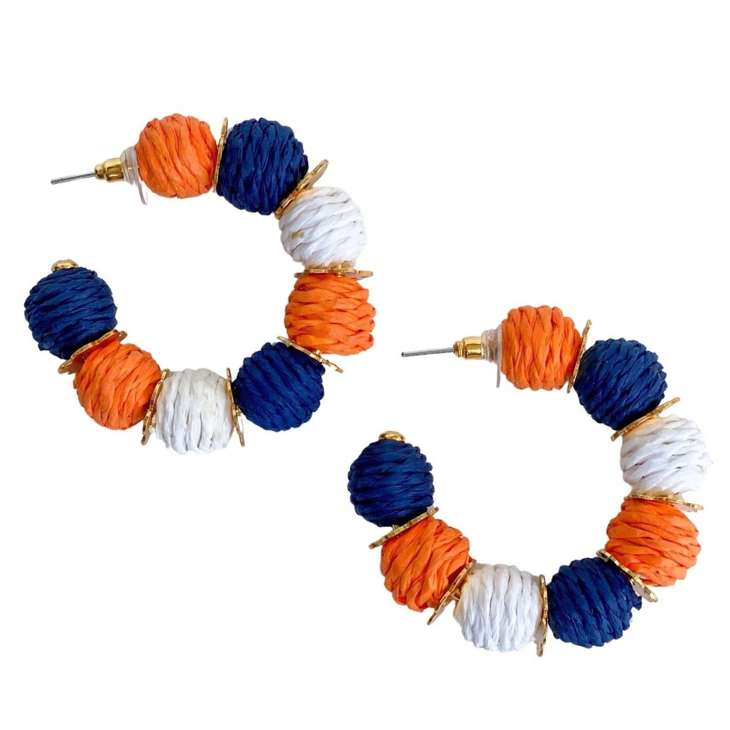 Raffia Hoop Earrings | Astros