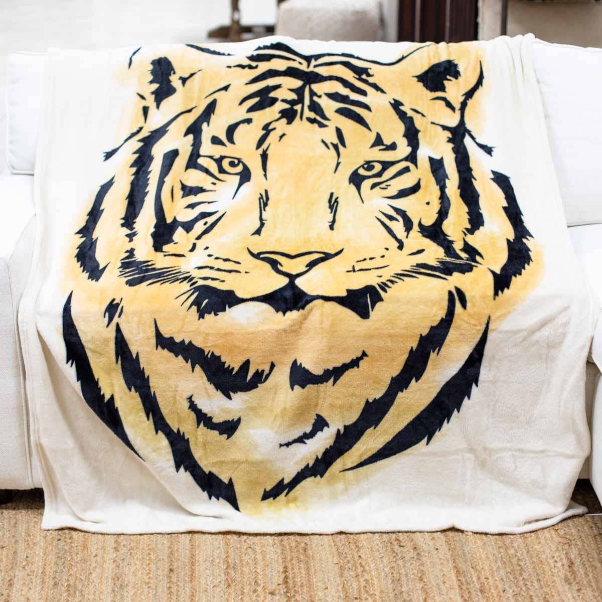 Easy Tiger Throw Oatmeal/Camel 50x60