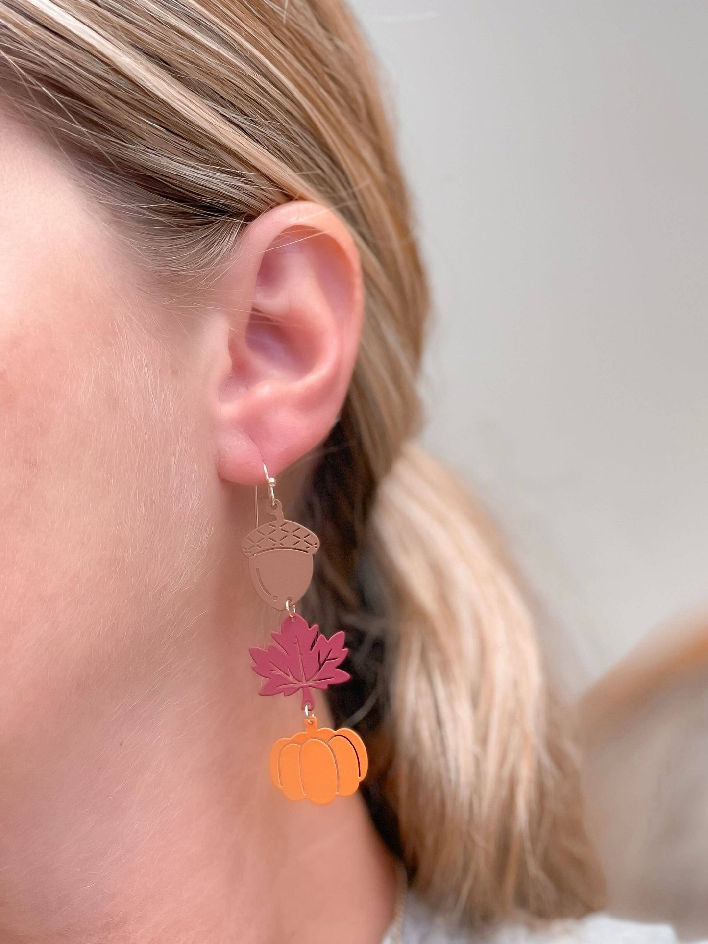 Fall Layered Dangle Earrings