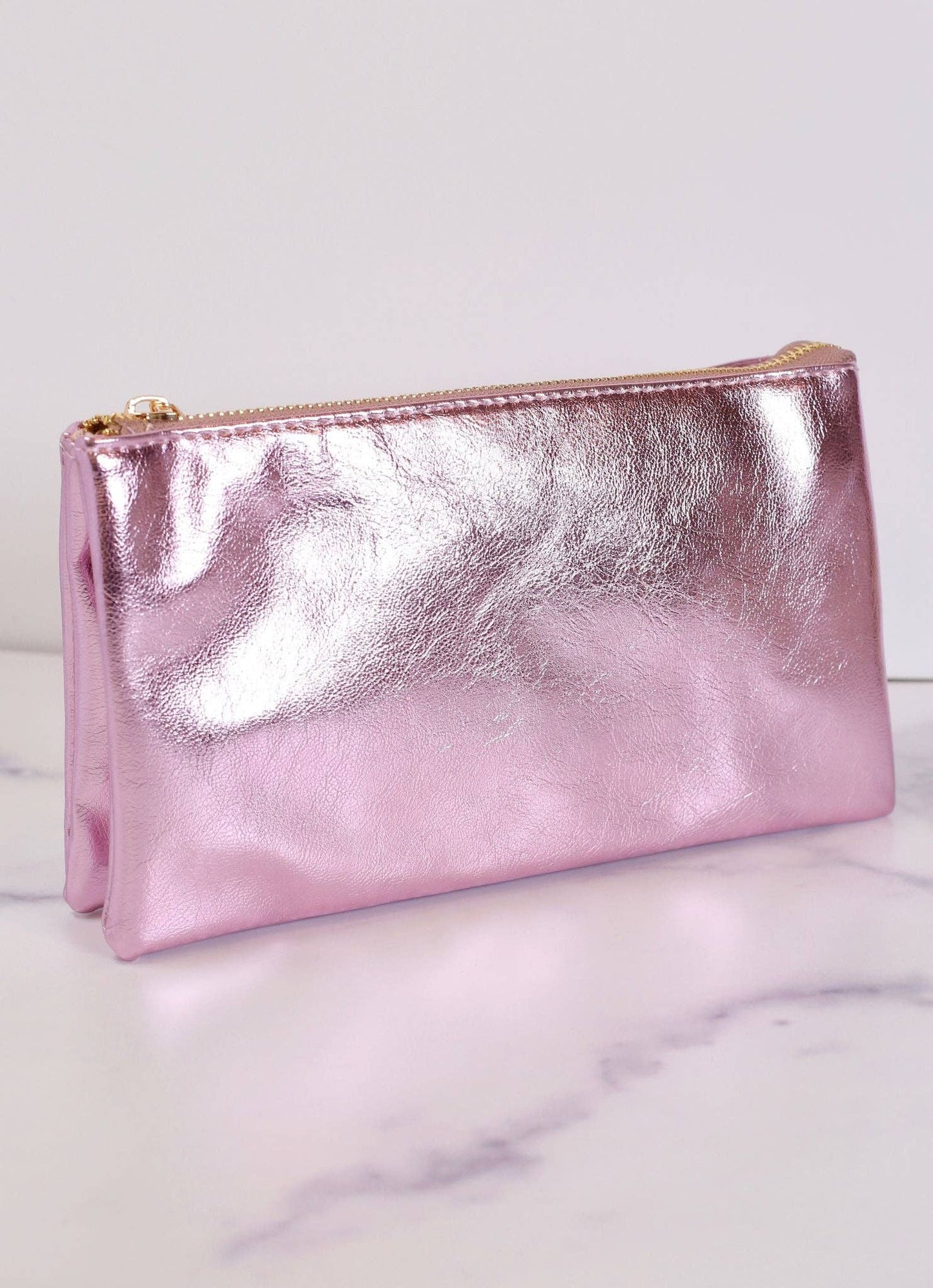 Liz Custom Collection Crossbody Bag METALLIC ROSE