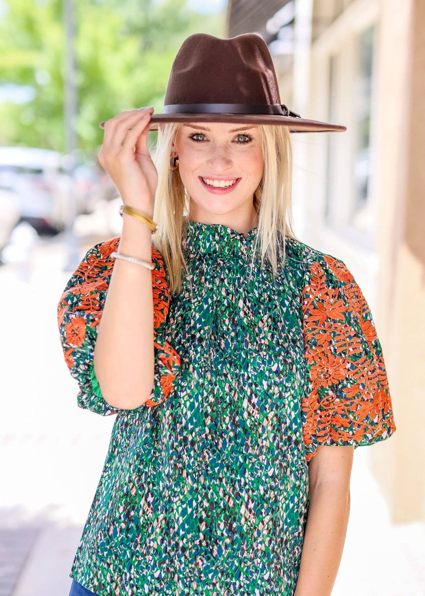 Boyett Hat with Band BROWN