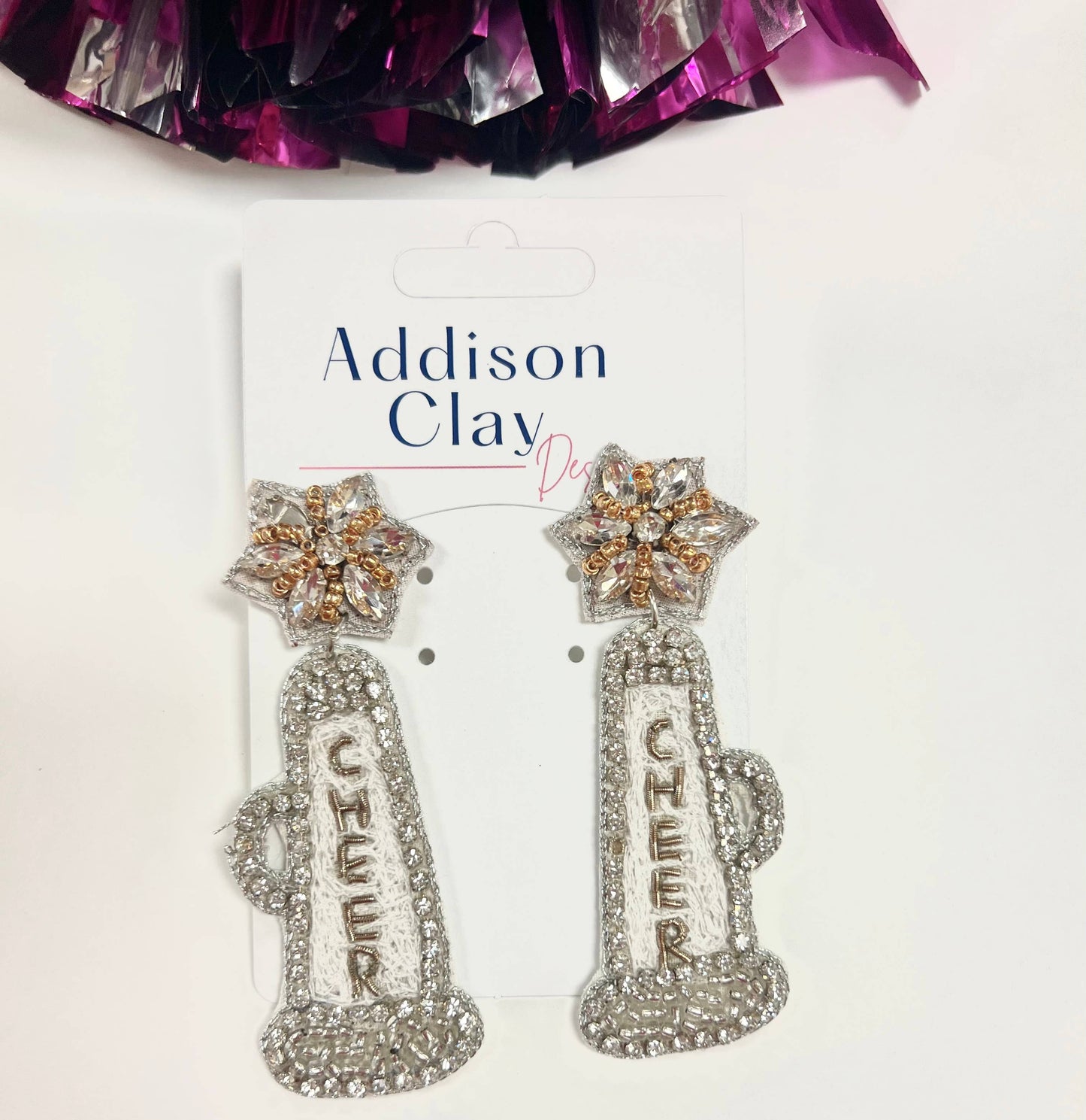 Cheer Megaphone Earrings