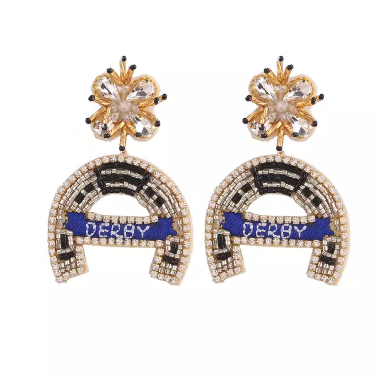 Derby Horseshoe Earrings