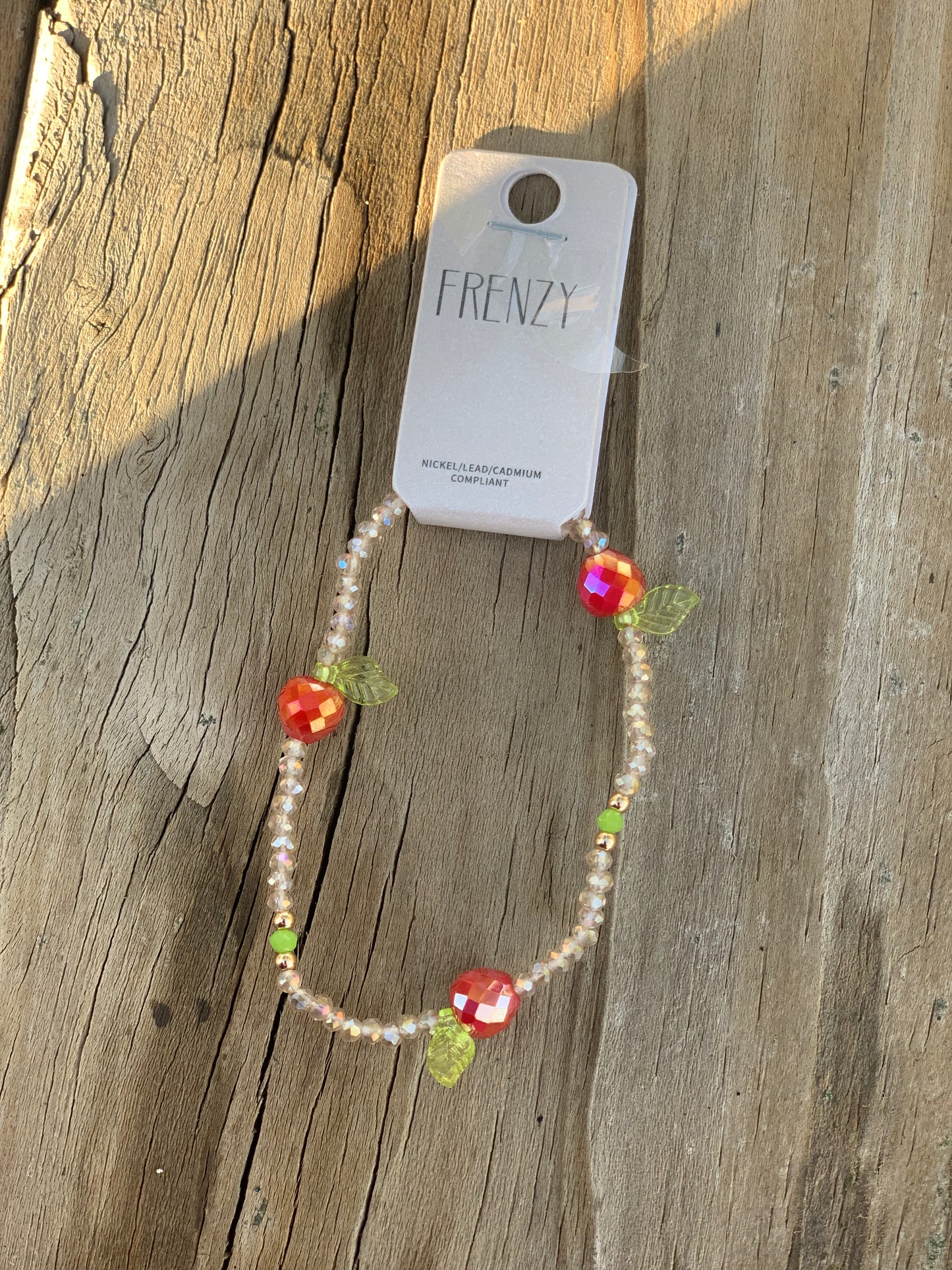 Beaded Apple Bracelet