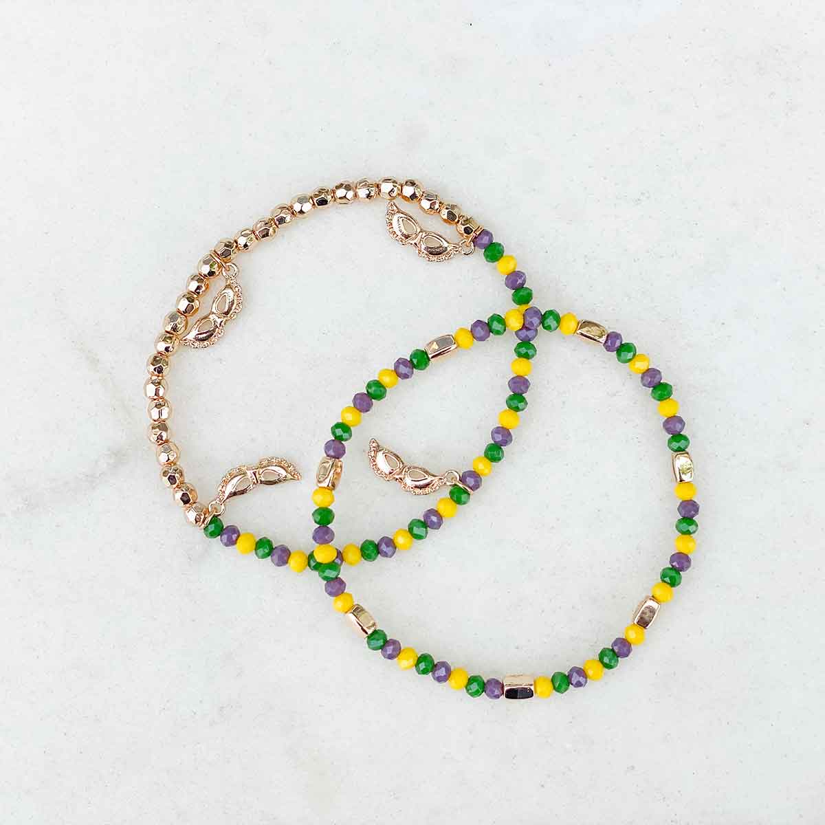 Mardi Gras Devereaux Mask Bracelet