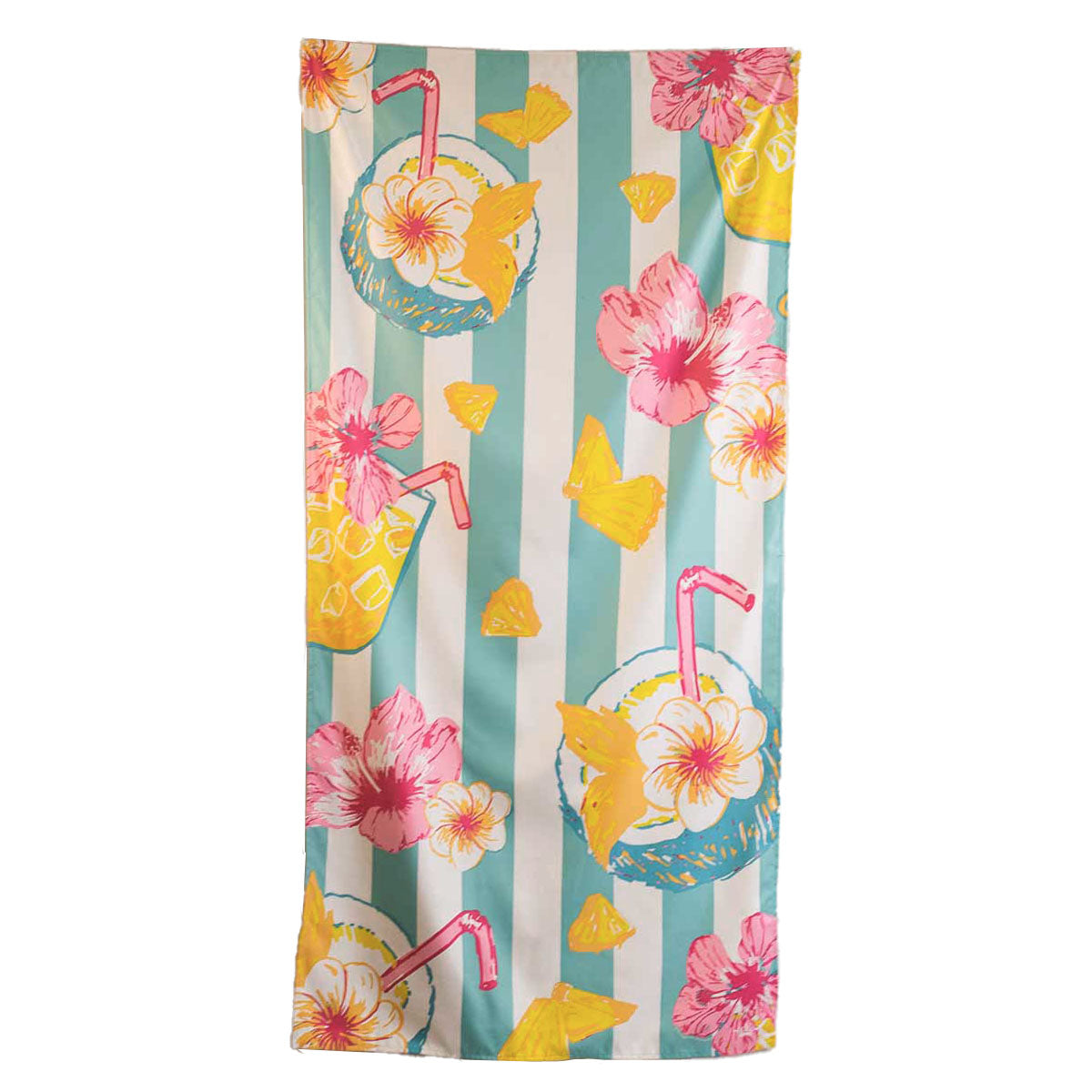 Coconut Colada Beach Towel Aruba Blue/Yellow 34x70