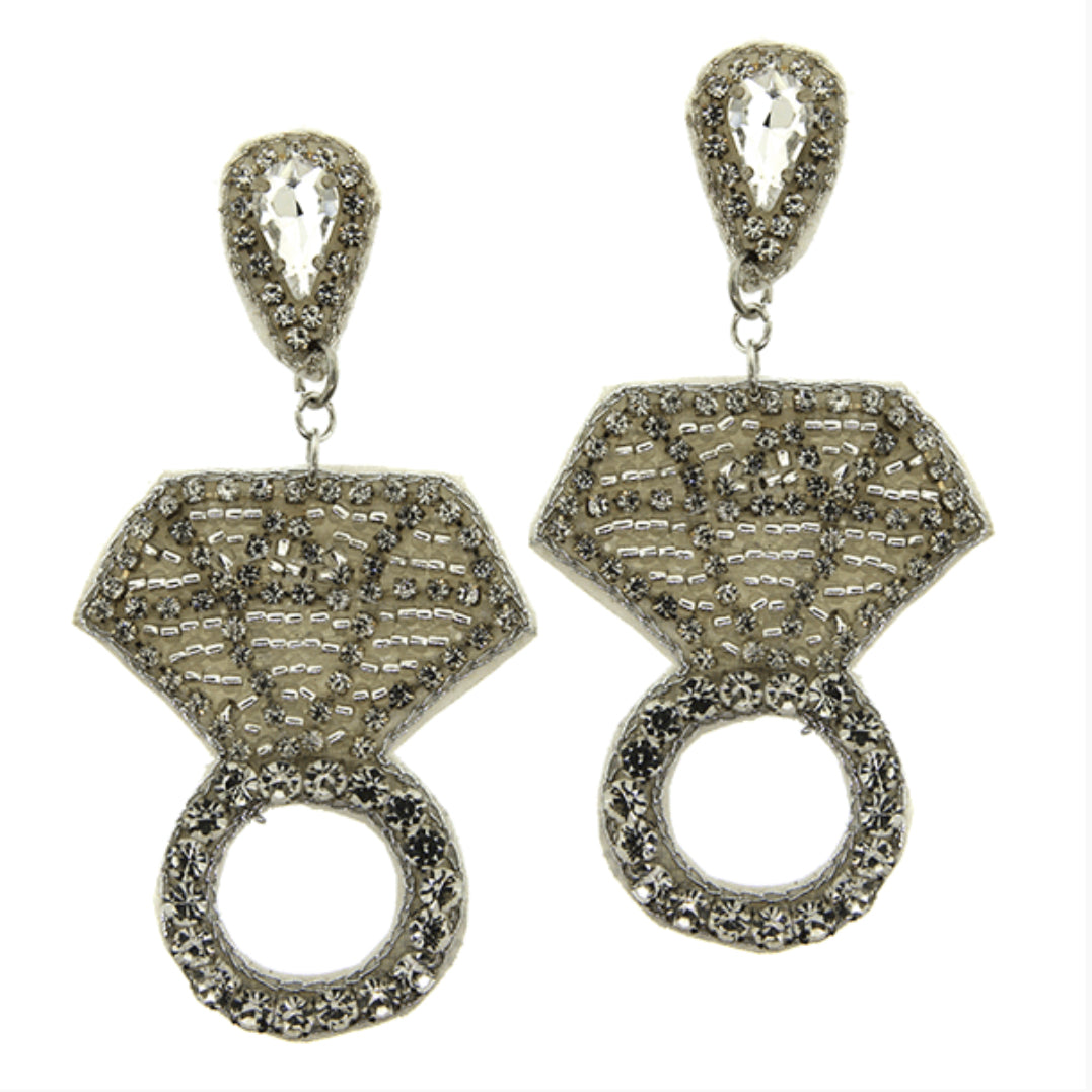 Wedding Ring earrings - 2 colors