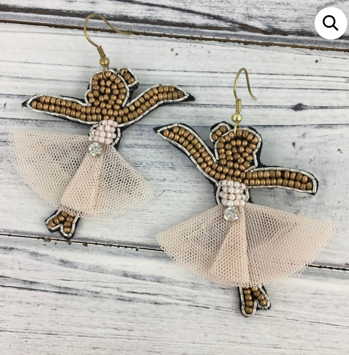 Beaded Ballerina Earrings