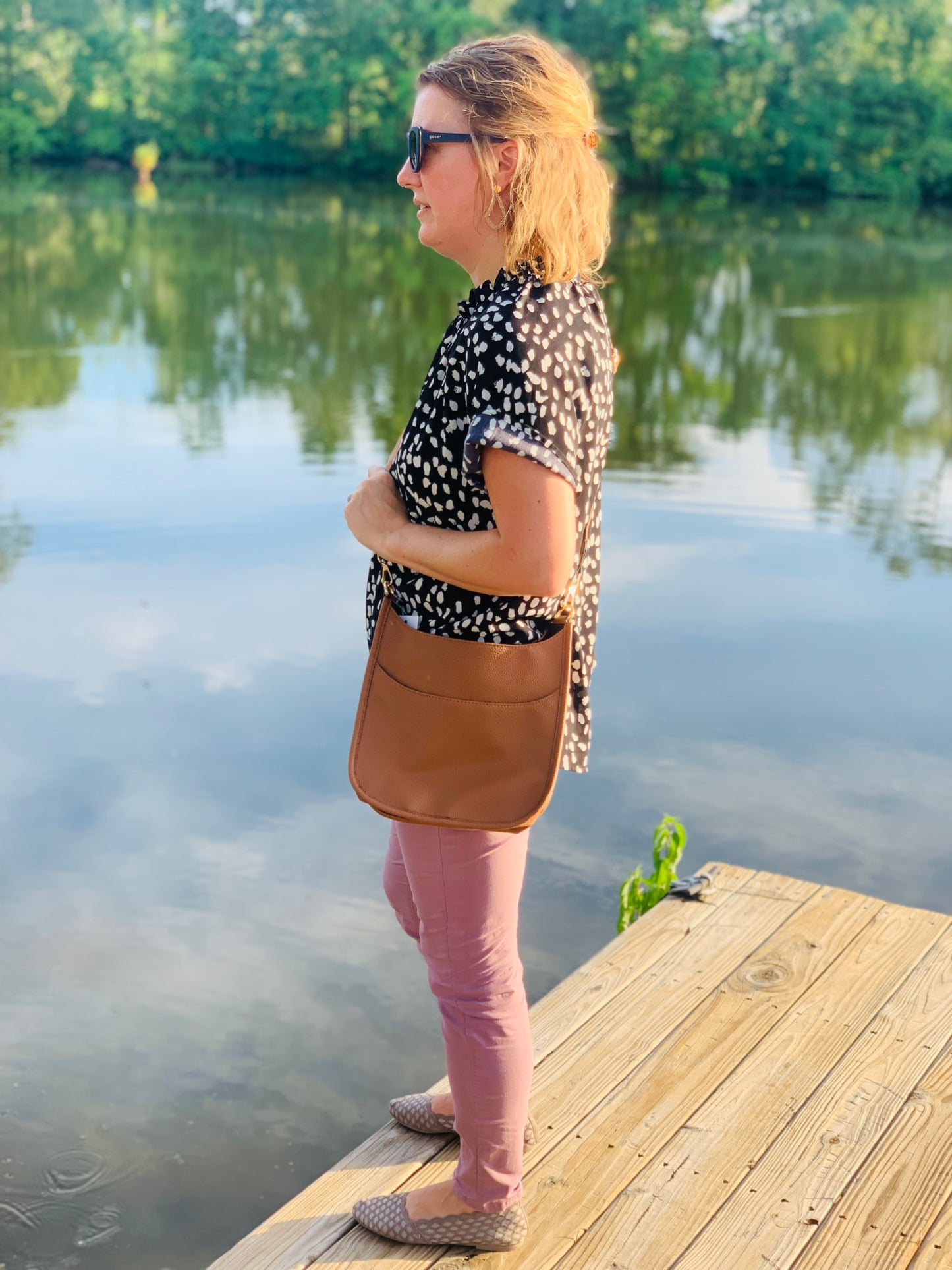 Crossbody Purse - Tan/Camel
