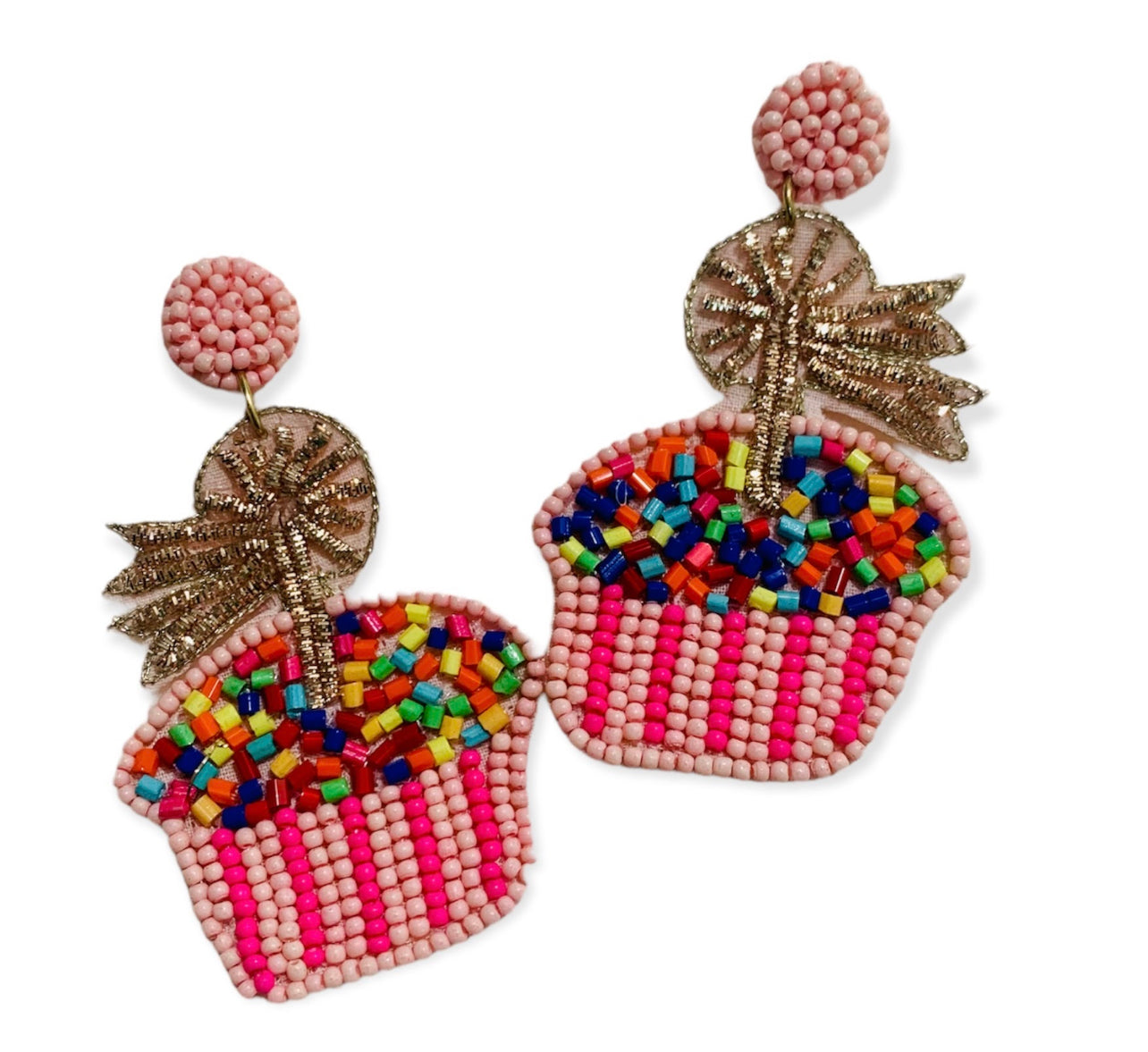 Birthday Cupcake Earrings - 2 colors