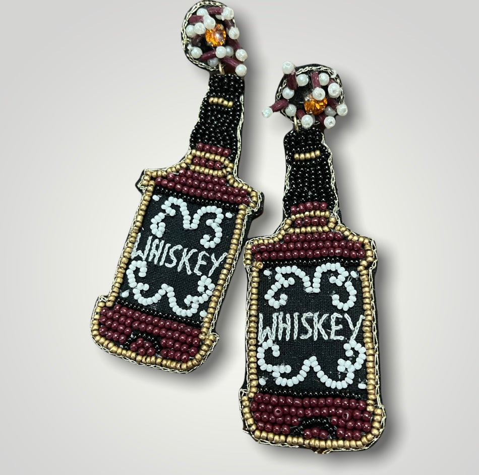 Whiskey Bottle Earrings