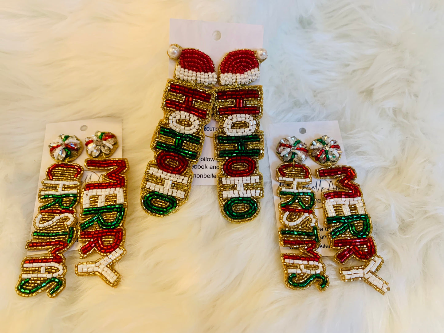 Merry Christmas Dangle Earrings