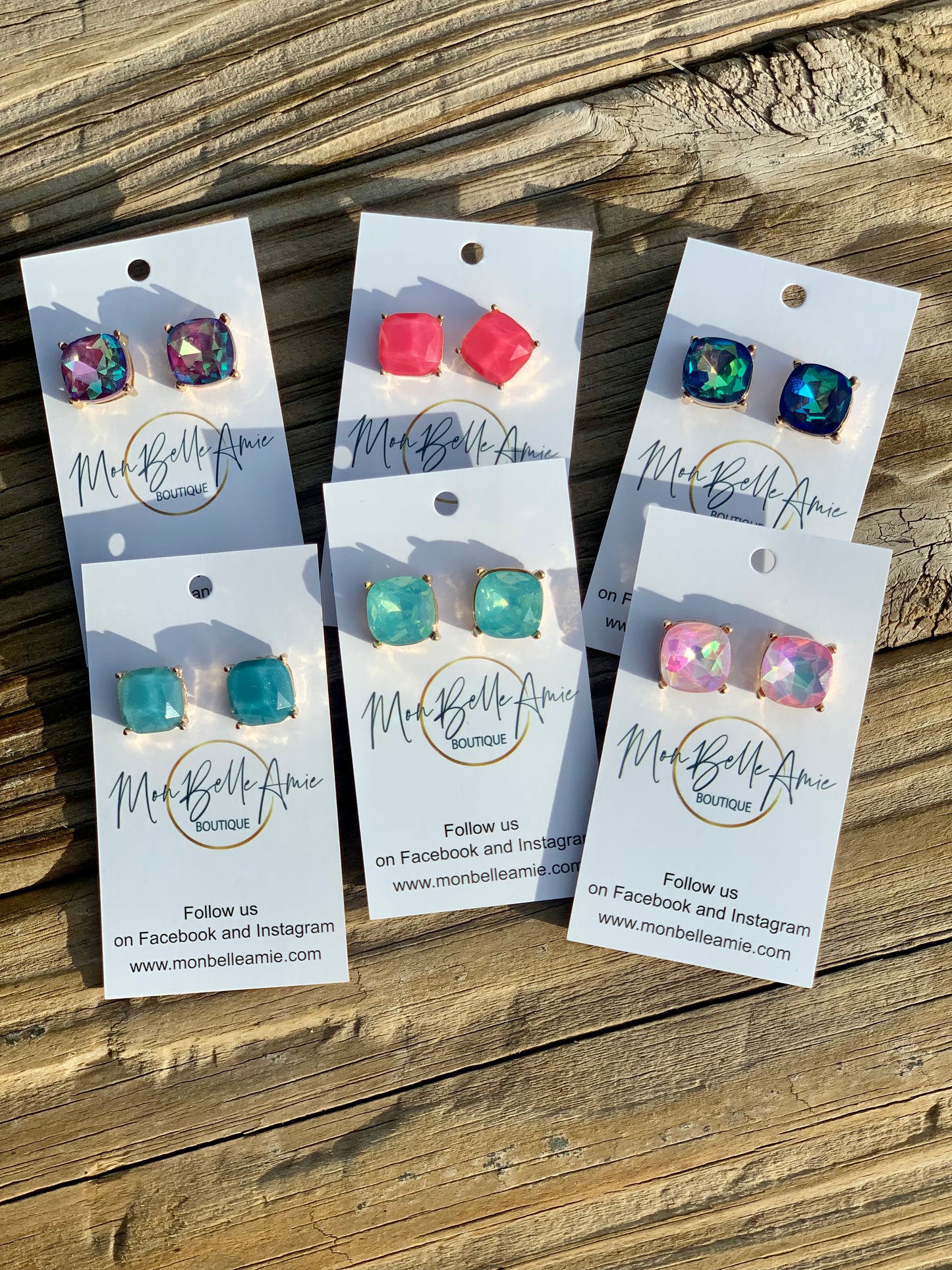 Sparkly Studs - 9/16 inch - various colors