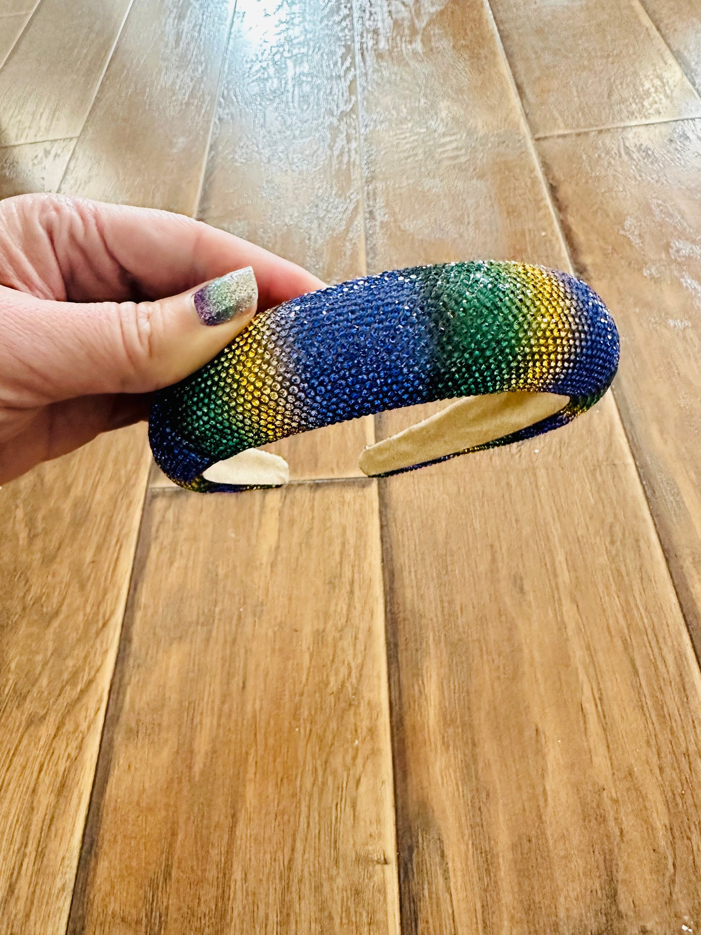 Mardi Gras Crystal Headband
