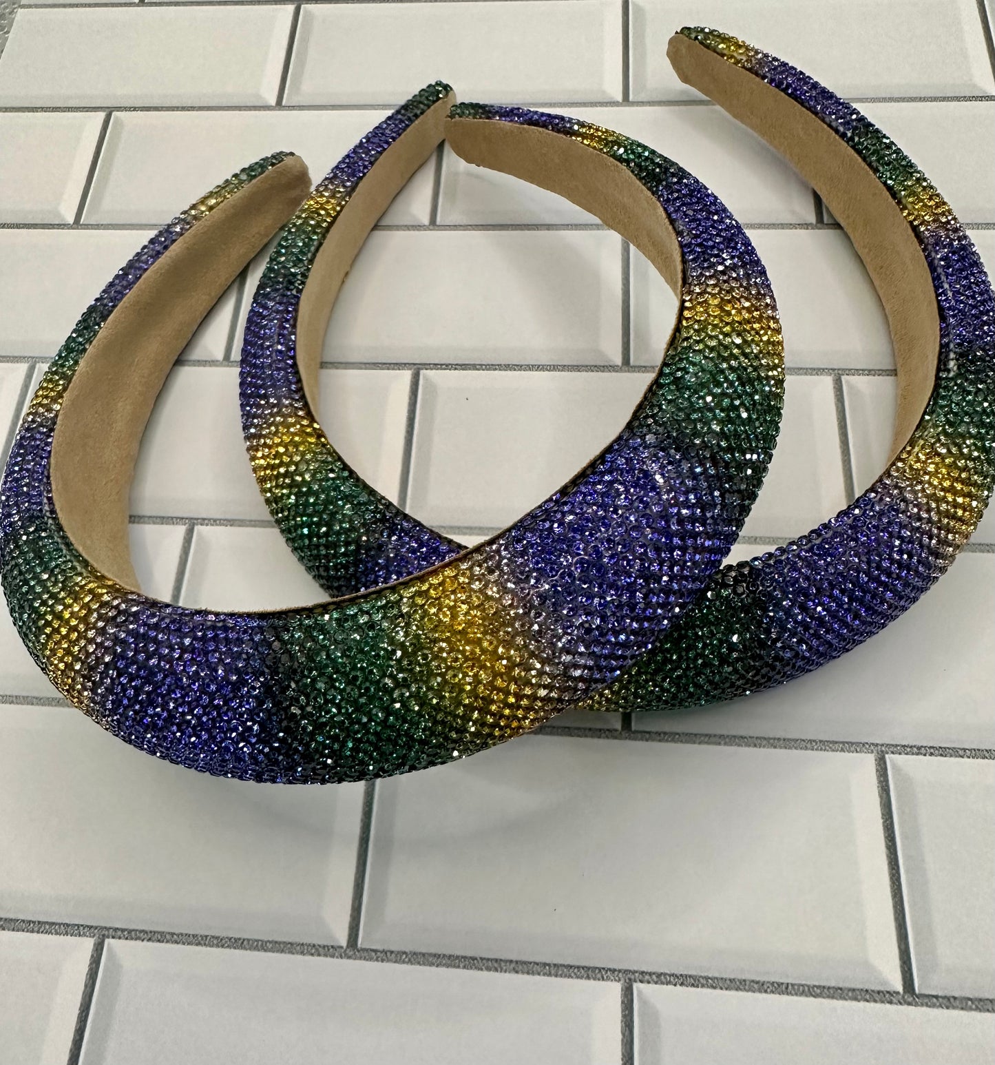 Mardi Gras Crystal Headband