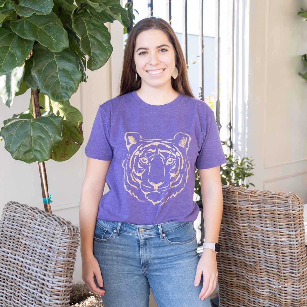 Go Get ‘Em Tiger Crew Neck T-shirt