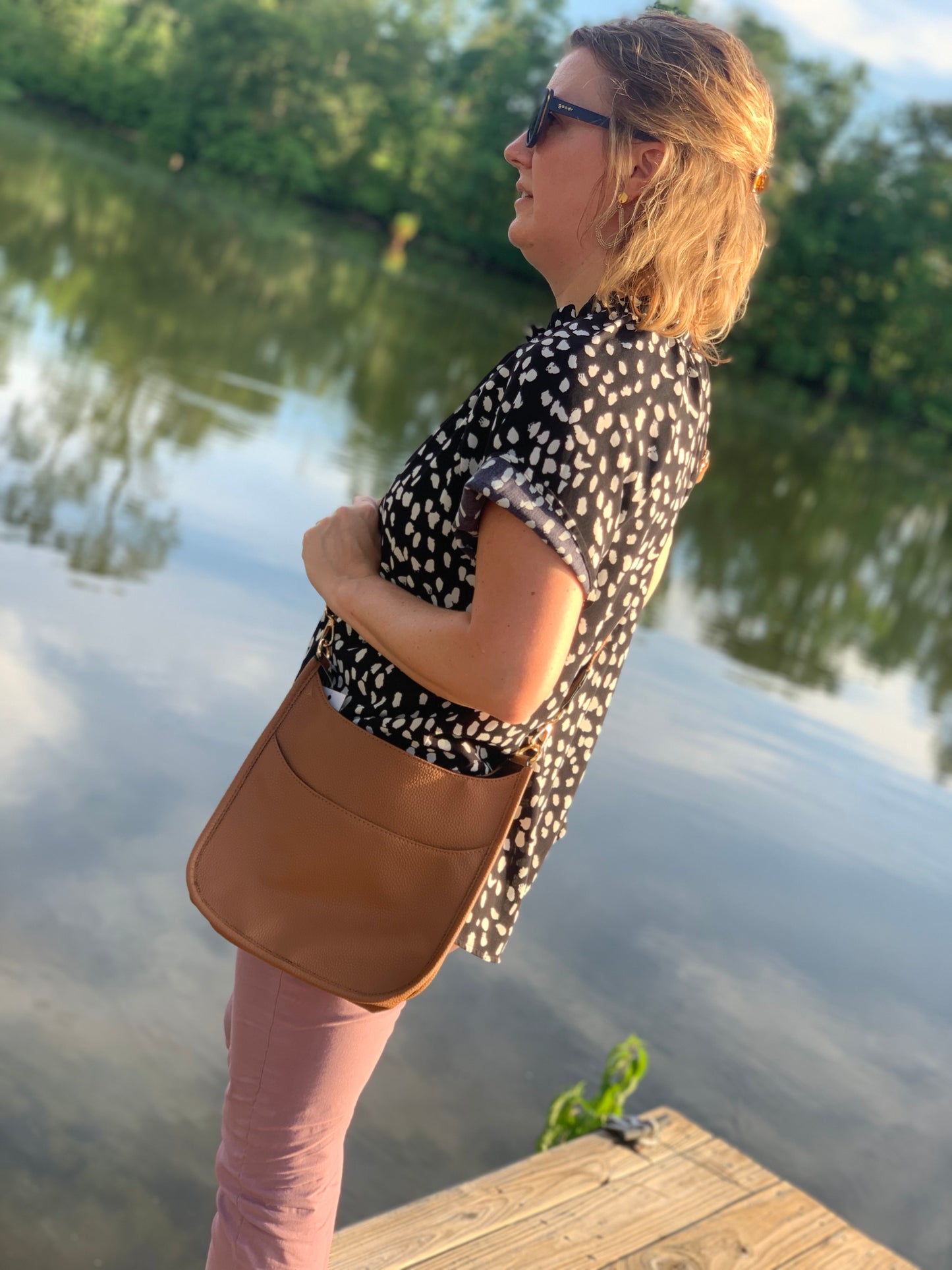 Crossbody Purse - Tan/Camel