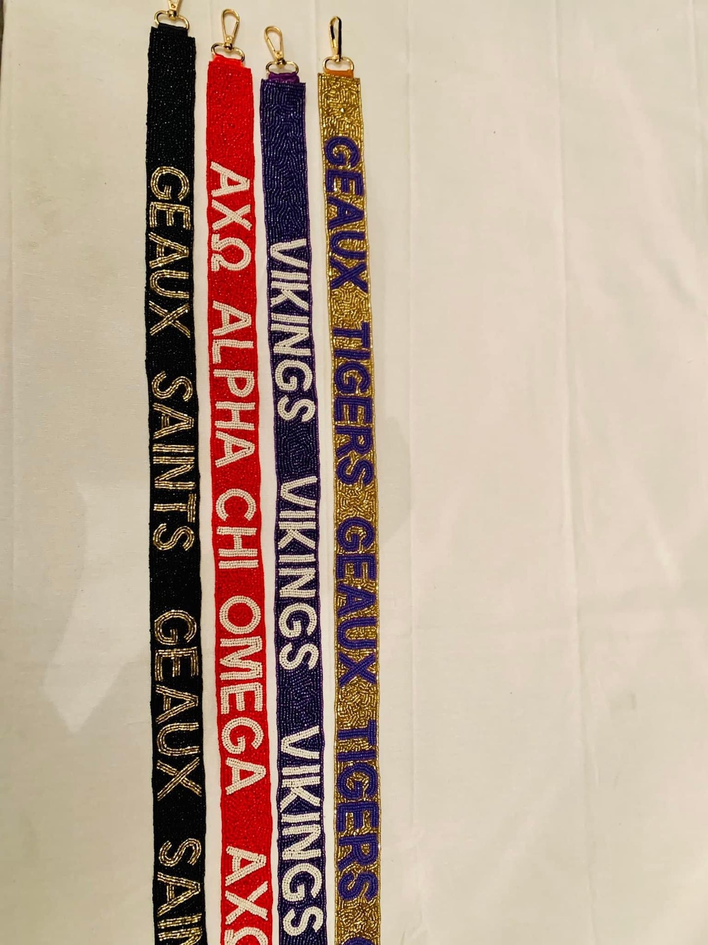 Alpha Chi Omega Sorority Beaded Purse Strap