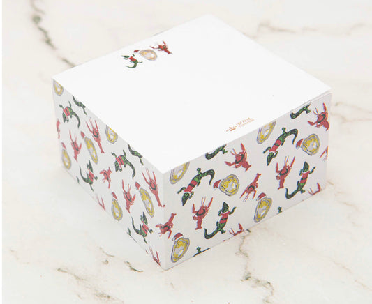 Cajun Joy 3 x 3 Note Cube White/Red/Green