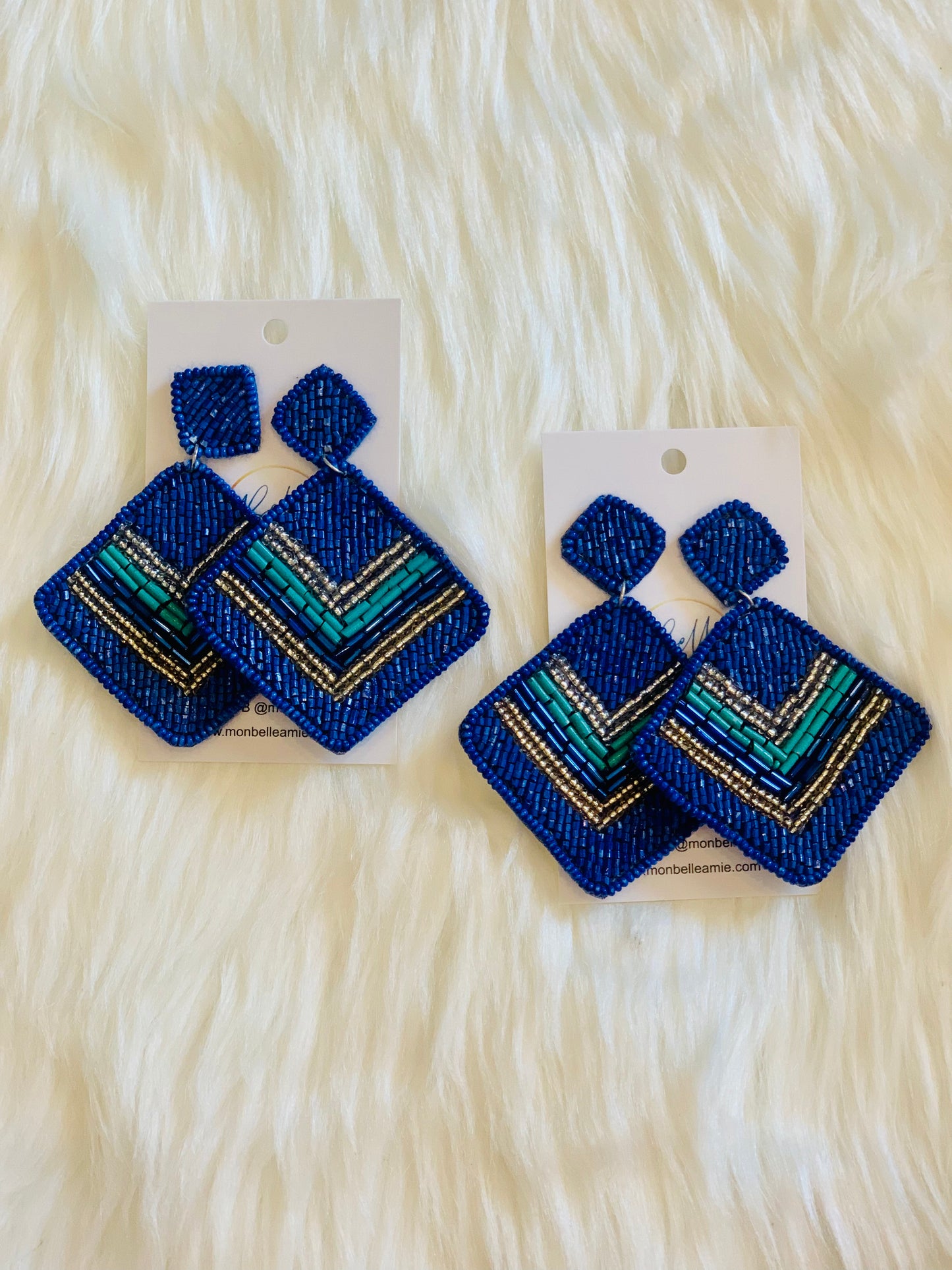 Kaylie Earrings-Royal Blue