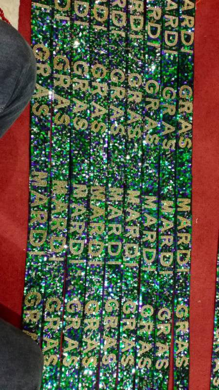 Mardi Gras Sequin Purse Strap