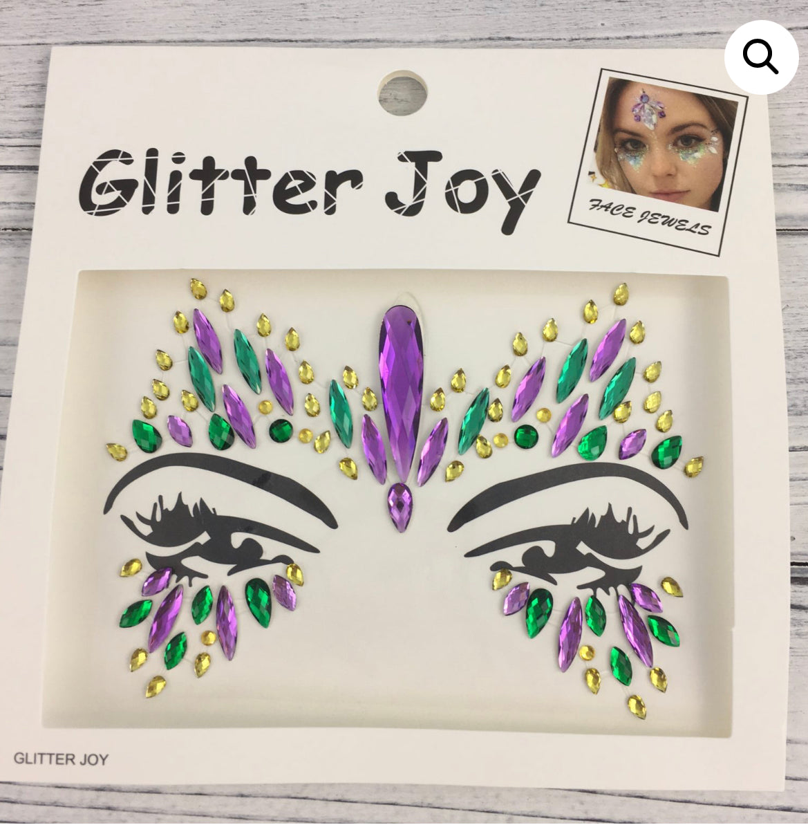 Mardi Gras Face Jewels #1