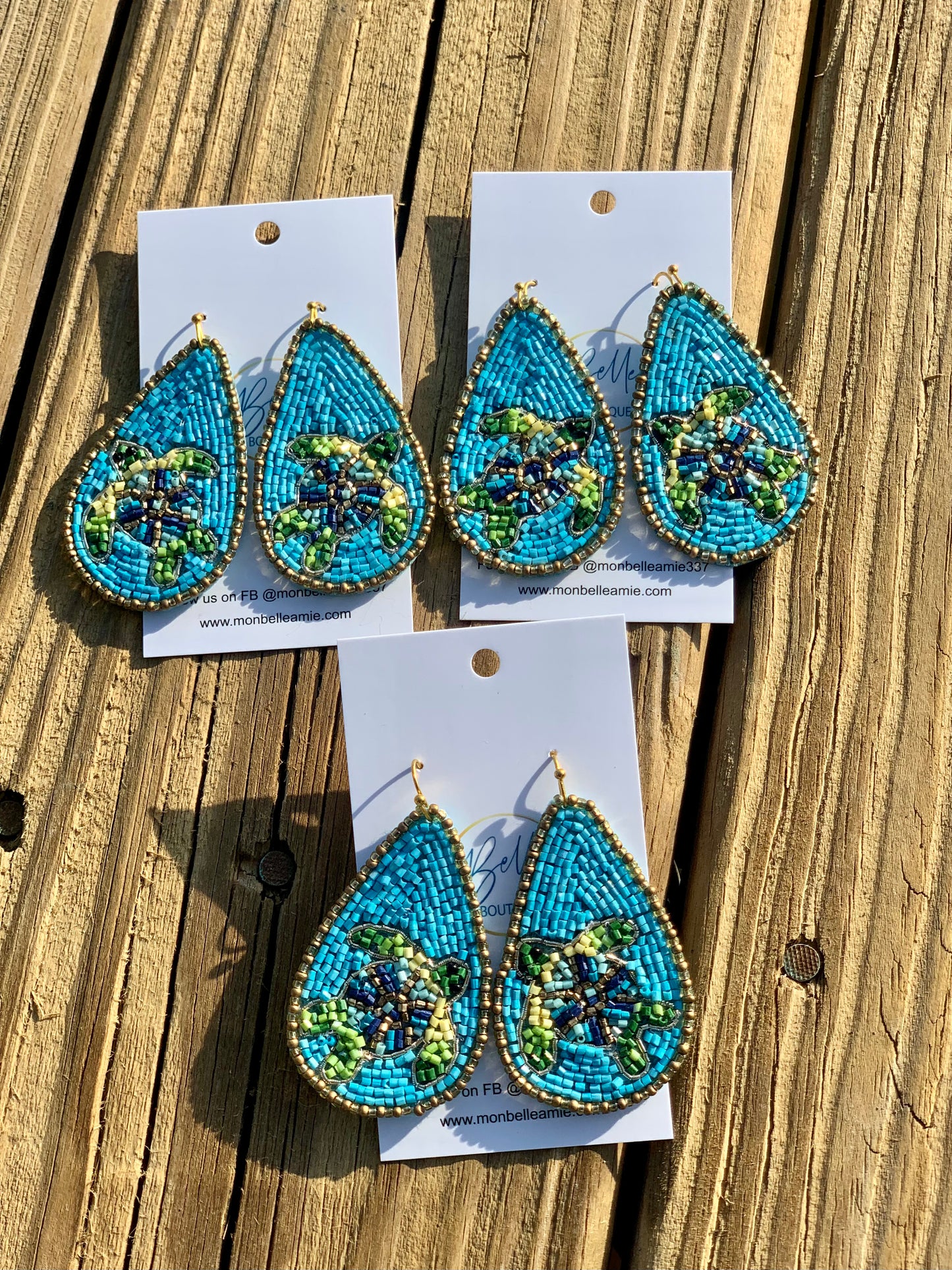 Turtle Teardrop Earrings