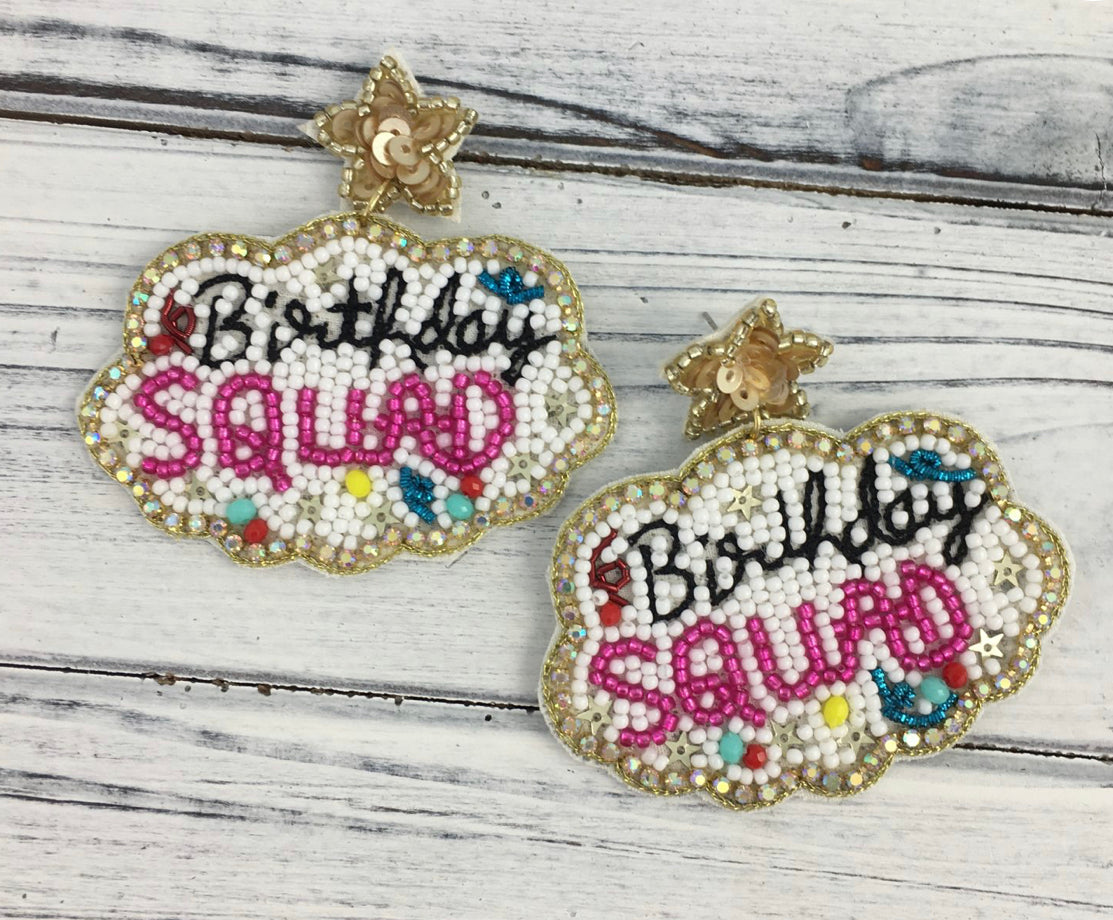 Birthday Squad Earrings