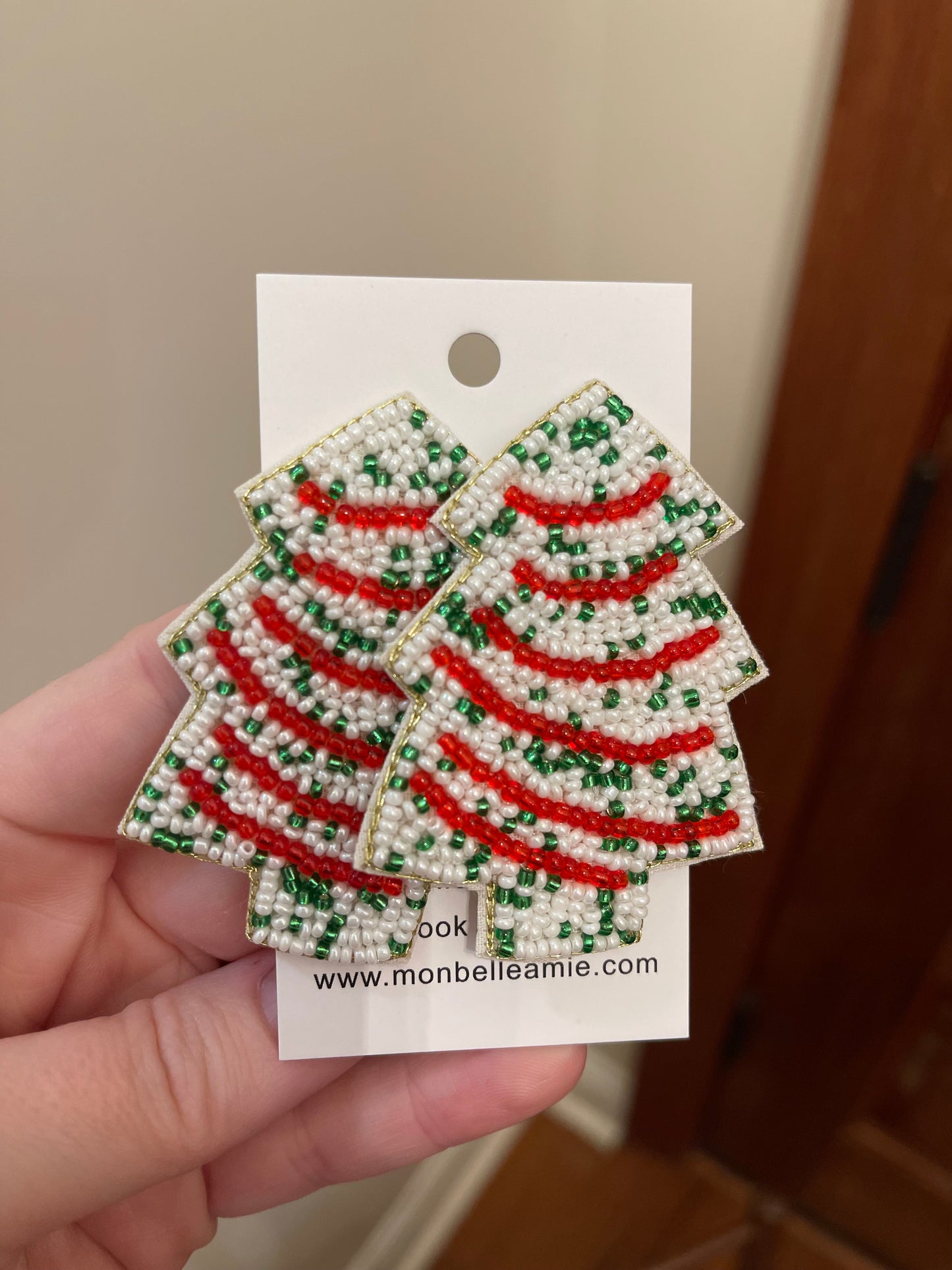 Christmas Tree Cake Earring Oversized Studs