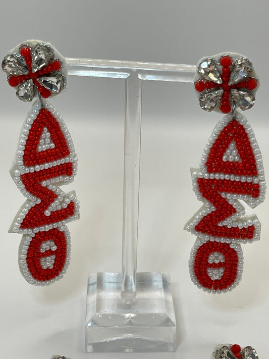 Delta Sigma Theta Beaded Earrings
