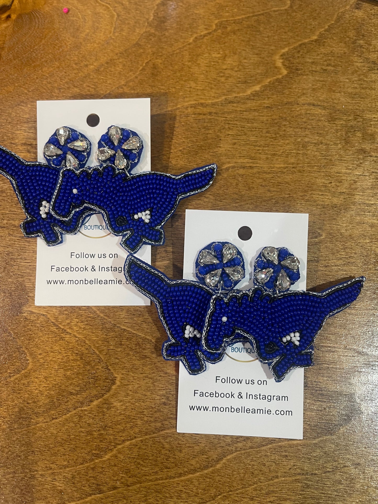 Friendswood - Beaded Mustang Earrings #2