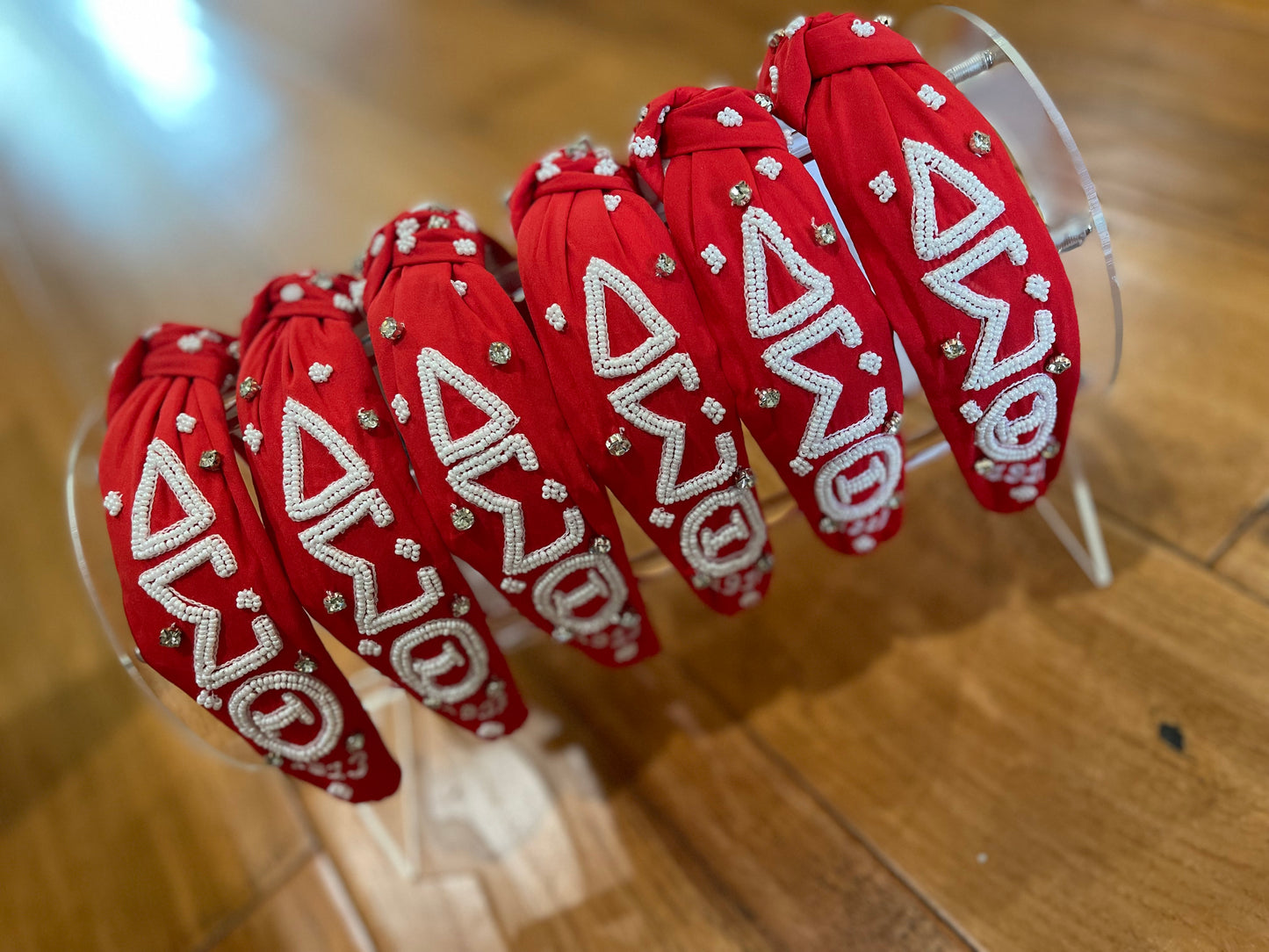 Delta Sigma Theta DST Sorority Beaded Headband