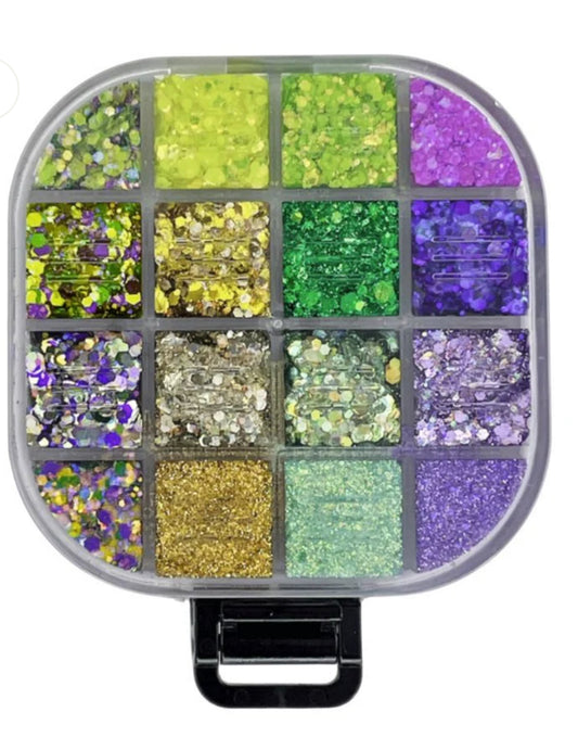 Mardi Gras Magic Bolt Balm Body Glitter Palette