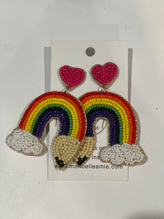 Teacher Rainbow Earrings