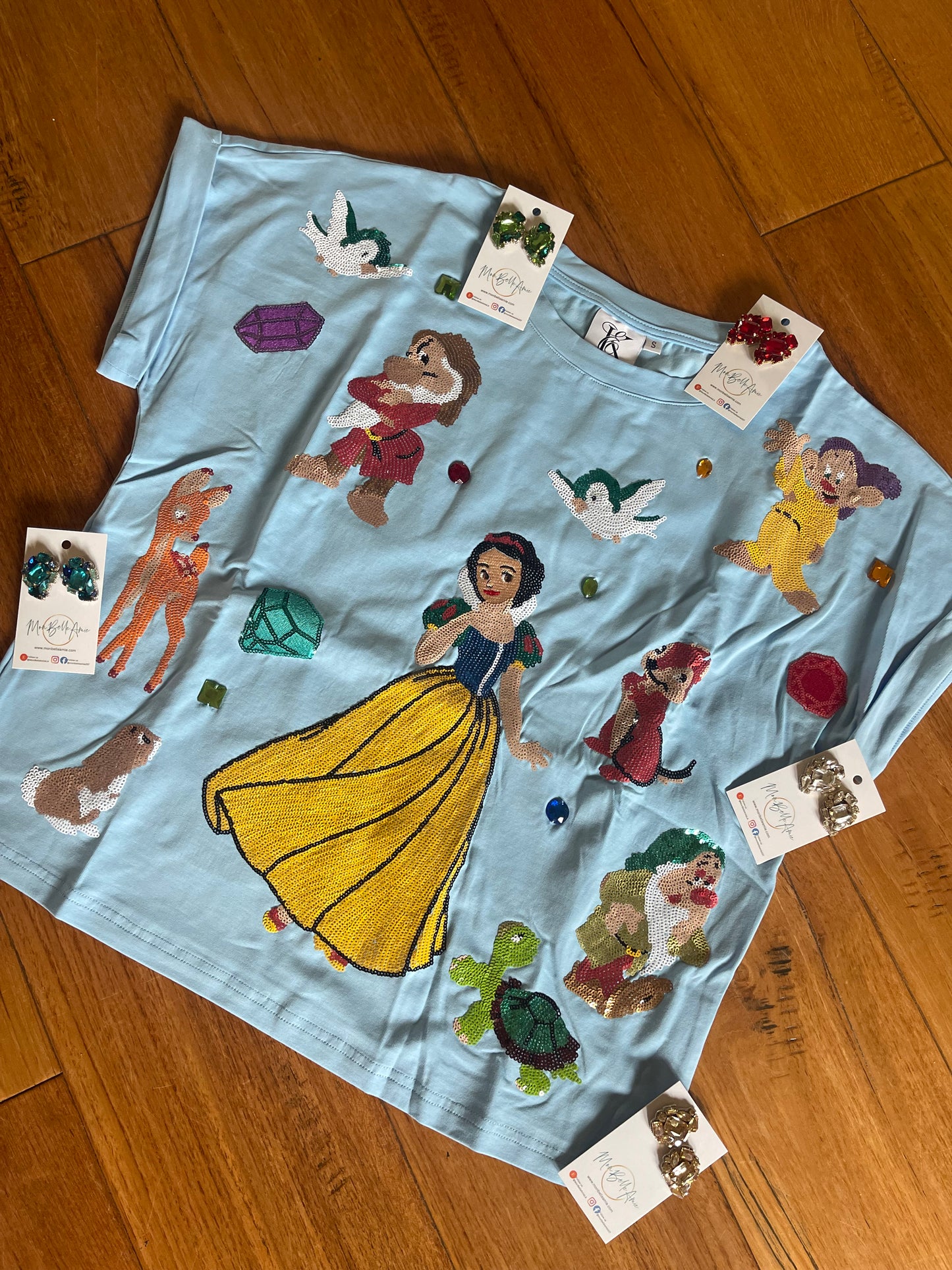 Enchanted Apple Princess Sequin Tee - ADULT