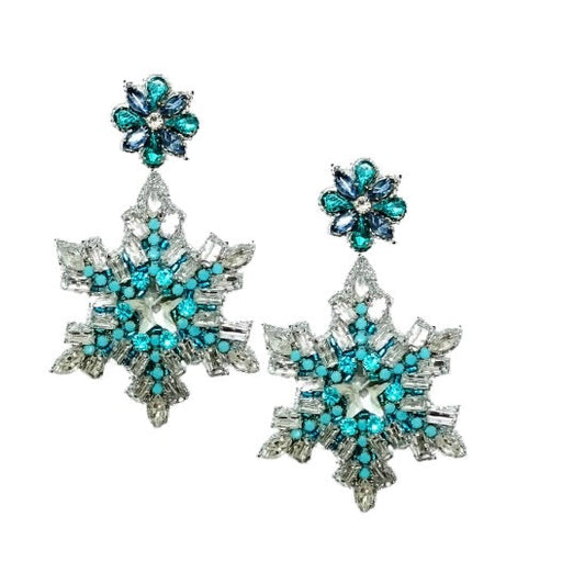 Winter Sisters Snowflake Dangles
