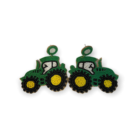 Down on the Farm Tractor Earrings